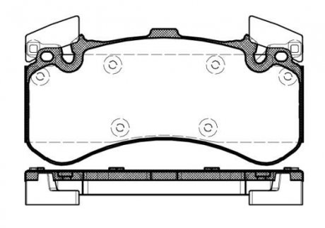VW Колодки гальмівні передні.Audi A8 09- REMSA 1463.00 (фото 1)