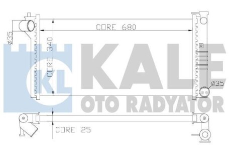 MAZDA радіатор охолодження Mazda 626 IV,V 1.8/2.0 91- KALE 359600