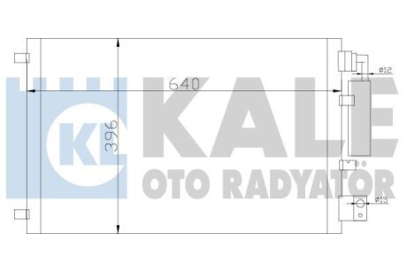 NISSAN радіатор кондиціонера Qashqai 1.6/2.0 07- KALE 388600