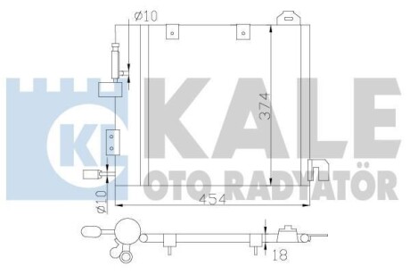 OPEL Радіатор кондиціонера Astra G, Zafira A KALE 393800