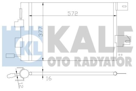 OPEL радіатор кондиціонера Astra G,Zafira A KALE 393300