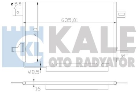 DB радіатор кондиціонера W169 04- KALE 387900