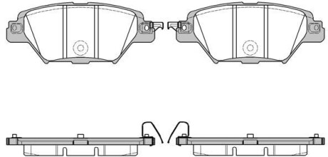 Гальмівні колодки задн. MAZDA CX-9 2.5 06.16- REMSA 1712.04