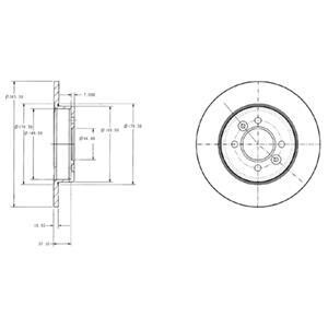 RENAULT Гальмівний диск Laguna DELPHI BG2694 (фото 1)