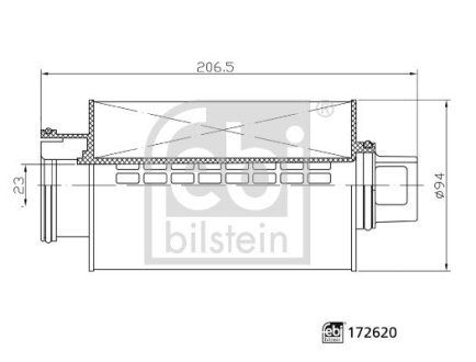 Фільтр для вентиляції картера FEBI BILSTEIN 172620