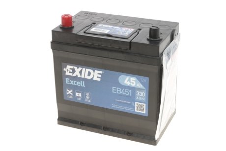 Стартерна батарея (акумулятор) EXIDE EB451 (фото 1)