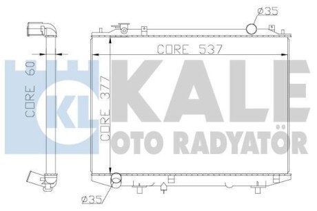 FORD Радиатор охлаждения Ranger,Mazda BT-50 2.5D/3.0TDCi 99- KALE 356200