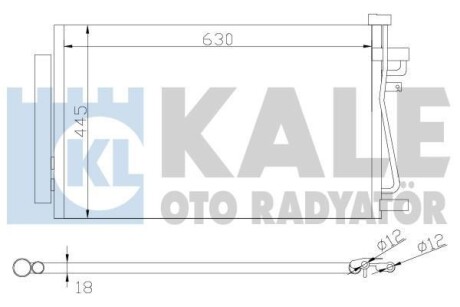 OPEL Радиатор кондиционера Antara,Chevrolet Antara KALE 343310