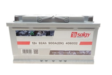 Стартерна батарея (акумулятор) SOLGY 406032 (фото 1)
