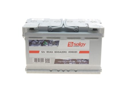 Стартерна батарея (акумулятор) SOLGY 406031