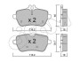 DB колодки гальмівні задн. W222 S-Class 13- CIFAM 822-1022-0 (фото 1)