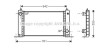 AVA FIAT Радіатор системи охолодження STILO 1.4 16V 2004-01-01 - 2006-11-01 AVA COOLING FTA2243 (фото 1)