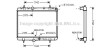 AVA CITROEN Радіатор охолодження (автомат) C5 2,0 04- AVA COOLING PEA2280 (фото 1)