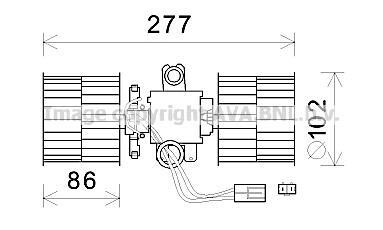 AVA SKODA вентилятор салону Felicia 94-,VW Caddy II AVA COOLING SA8022