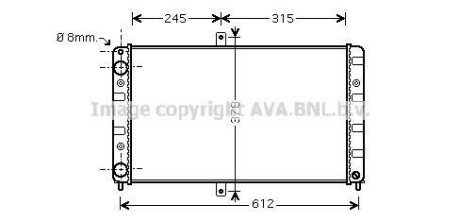 AVA LADA Радіатор охолодження 2110-2111-2112 95- AVA COOLING LA2016