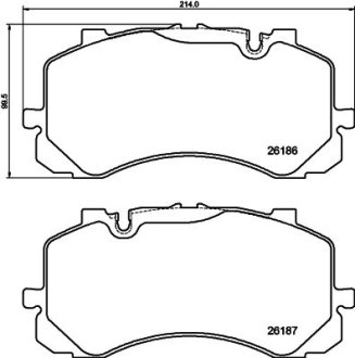 Гальмівні колодки BENTLEY Bentayga "F "17>> TEXTAR 2618601