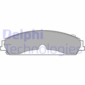 CHRYSLER гальмівні колодки передн.300C 04- DELPHI LP3216