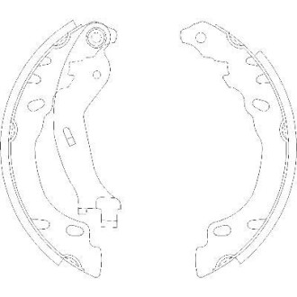 FIAT Колодки гальмівні барабанні Panda,500,Ford Ka 03- REMSA 4158.00 (фото 1)