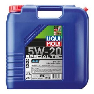 ОЛИВА МОТОРНА SPECIAL TEC AA 5W-20 20Л LIQUI MOLY 3834