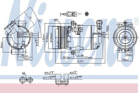 Компресор кондиціонера First Fit NISSENS 890006