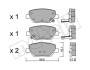 Комплект гальмівних колодок (дискових) METELLI 22-1104-0 (фото 1)