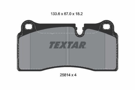 Гальмівні колодки BMW M2/M3/M4 "R "14-21 TEXTAR 2581401