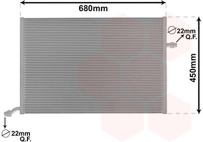 Радіатор охолодження MERCEDES C W205 4/14>18 VAN WEZEL 30002712