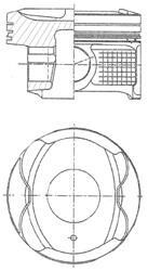 Поршень з кільцями TOYOTA/PSA 71,50 1.0 12V VTi (KS) KOLBENSCHMIDT 41250610