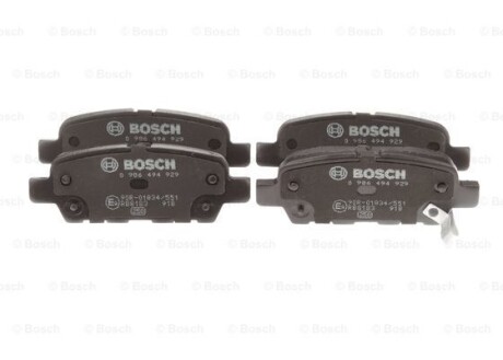 ДИСКОВI КОЛОДКИ ЗАДНI BOSCH 0986494929