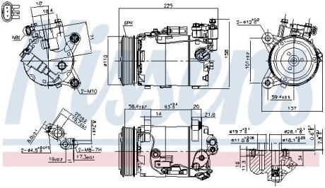 Компресор кондиціонера NISSENS 890600