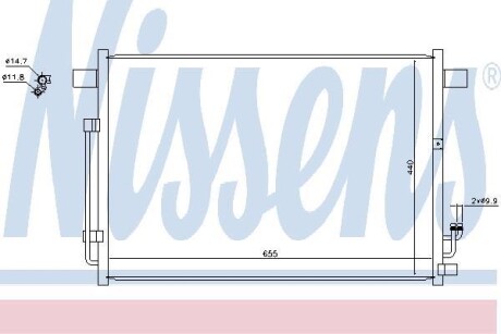 Радіатор кондиціонера NISSENS 940403