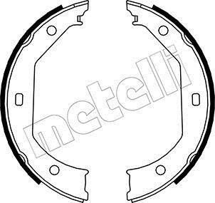 Комплект гальмівних колодок (барабанних) METELLI 53-0017
