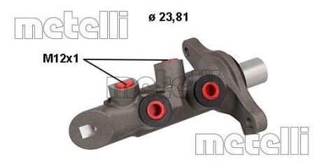 Циліндр гальмівний (головний) METELLI 05-0876