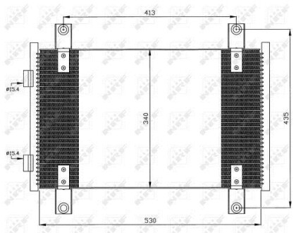 Радіатор кондиціонера NRF 35501