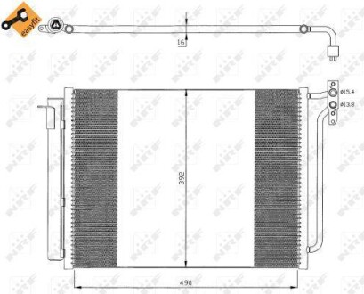 Радіатор кондиціонера NRF 35406