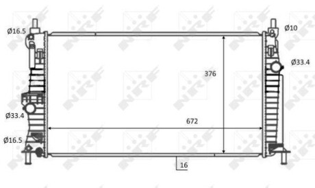 Радіатор охолодження NRF 59068