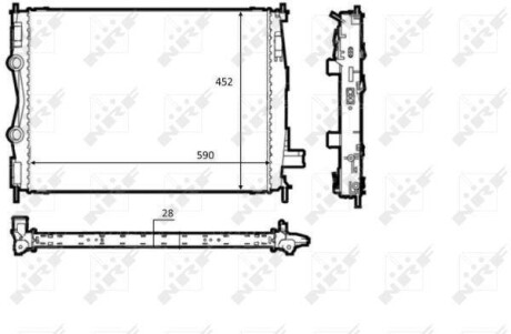 Радіатор охолодження NRF 58540