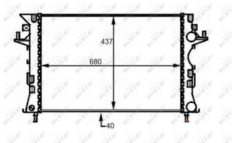 Радіатор охолодження NRF 58490