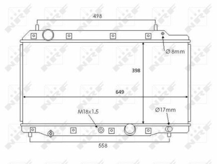Радіатор охолодження NRF 58383