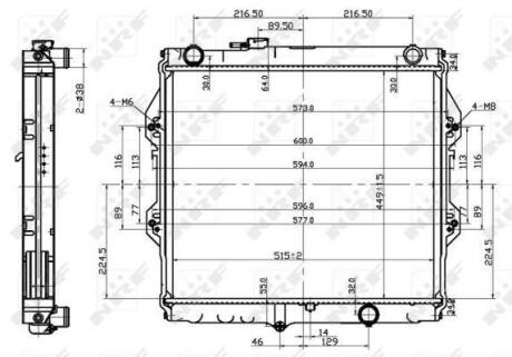 Радіатор охолодження NRF 53151