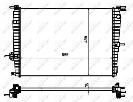 Радіатор охолодження NRF 53011