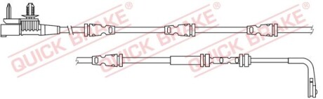 Датчик зносу гальмівних колодок QUICK BRAKE WS 0432 A