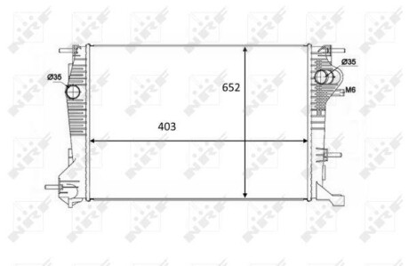 Радіатор охолодження NRF 58488