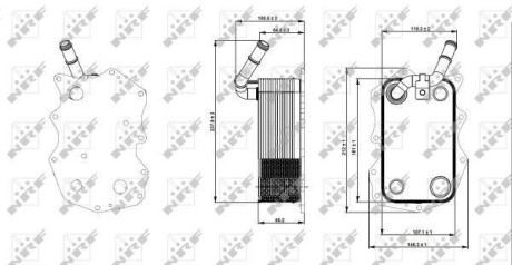 Корпус фільтра оливи NRF 31271