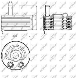 Радіатор масляний NRF 31353