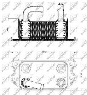 Радіатор масляний NRF 31296