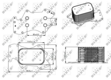 Радіатор масляний NRF 31273
