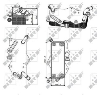 Радіатор оливи NRF 31269