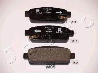 Гальмівні колодки дискові зад. (L=117*43) Lacetti/Nubira 05-, (Bosch) JAPKO 51W05