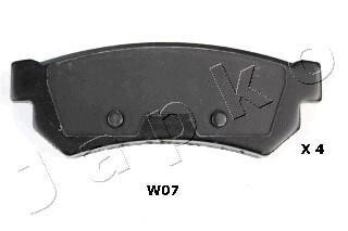 Гальмівні колодки дискові зад. (L=104*39) Lacetti/Nubira 05- JAPKO 51W07
